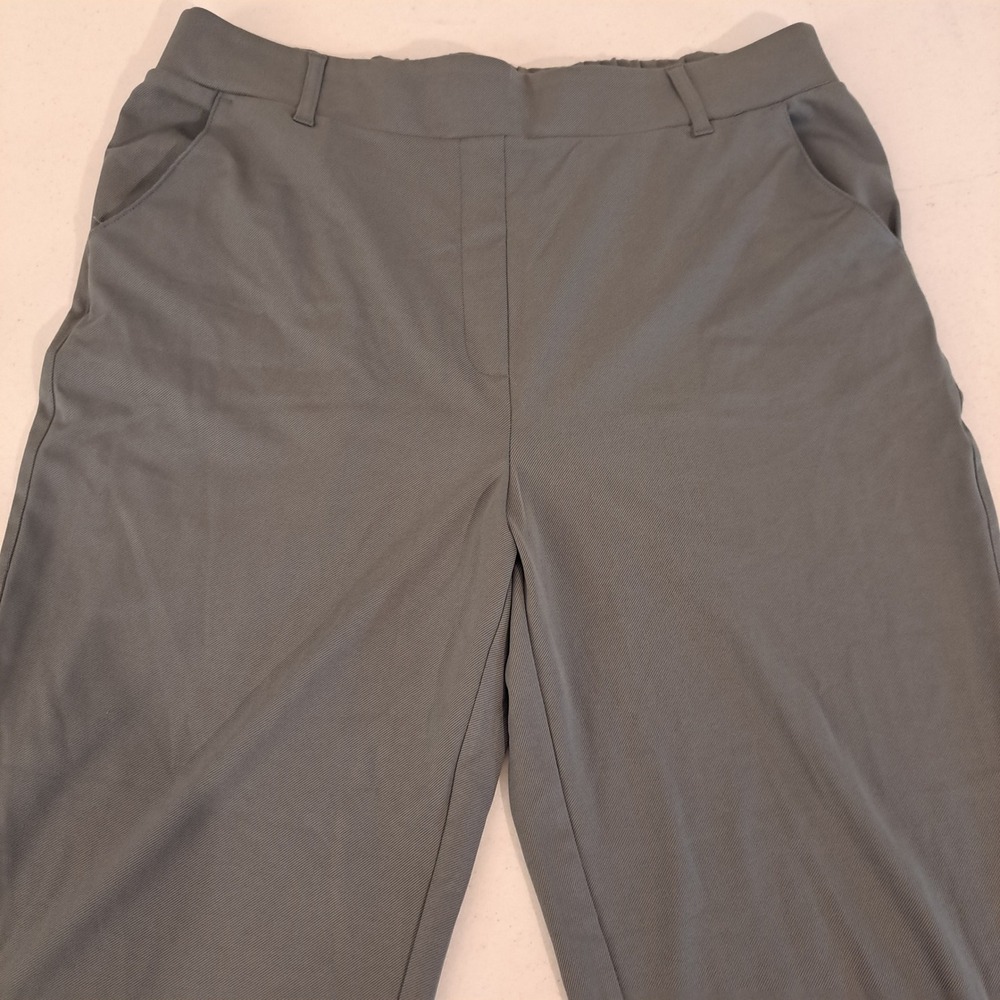 32 Degrees Womens Pants L Gray Pull On Elastic Back Stretch Lightweight 1852-182